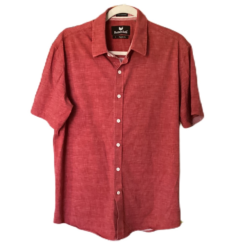 Butter cloth button down shirt. L